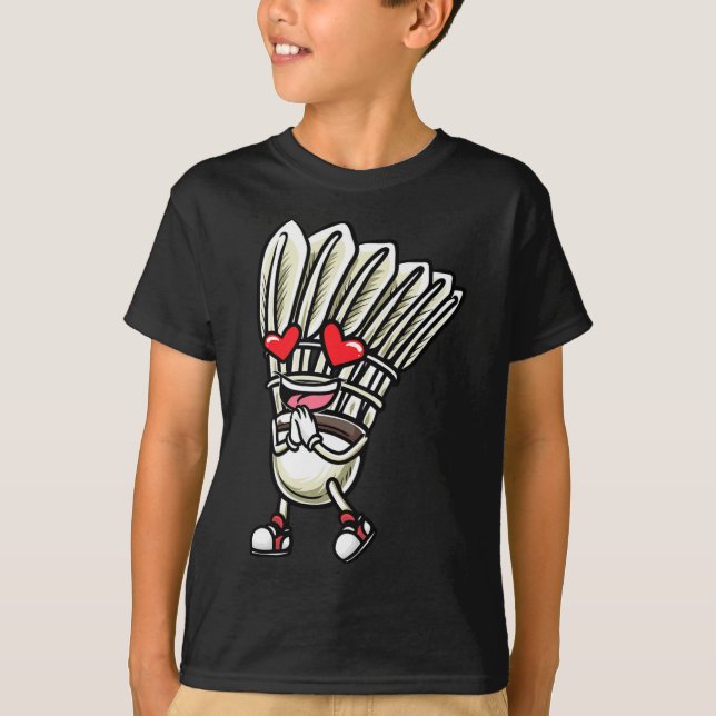Funny Dminton Shuttle Player Design Männer Frauen  T-Shirt (Vorderseite)