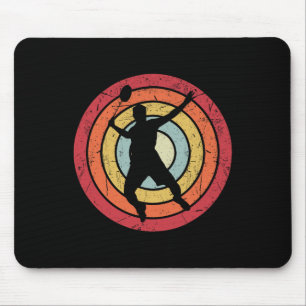 Funny Dminton Shuttle Retro Vintag für Damen Mousepad