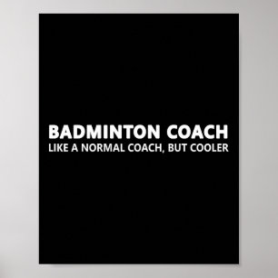 Funny Dminton Trainer Definition Dminton Coach Poster