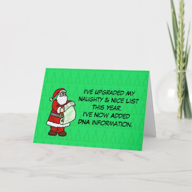 Funny DNA Christmas Card Karte (Vorderseite)