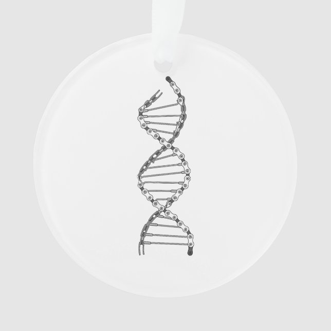 Funny DNA Cycling Bicycle Chain Mountain Bike Lieb Ornament (Vorderseite)