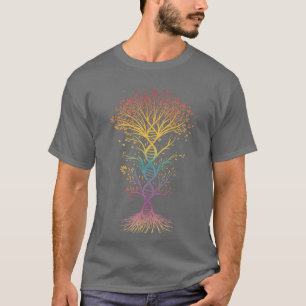 Funny DNA T-Shirt Tree of Life Genetics Biology Te