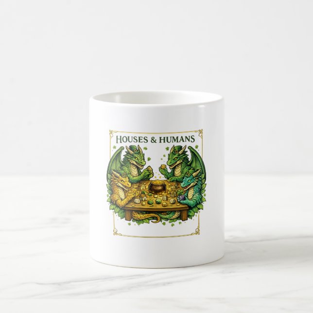 Funny DnD Houses and Humans for Gamers Dungeons  Kaffeetasse (Mittel)