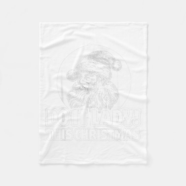 Funny Do It This Christmas Holiday Festive  Fleecedecke (Vorderseite)