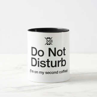 Funny Do Not Disturb Coffee Mug-WFH Sarcastic Mug Tasse