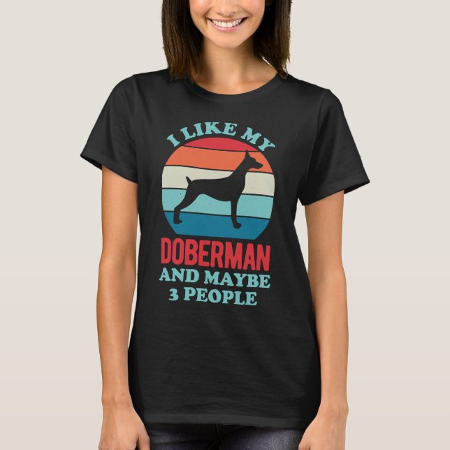 Funny Doberman 207 T-Shirt (Vorderseite)