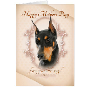Funny Doberman Mother's Day Card