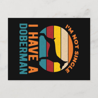 Funny Doberman zitiert, ich habe einen Doberman Feiertagspostkarte