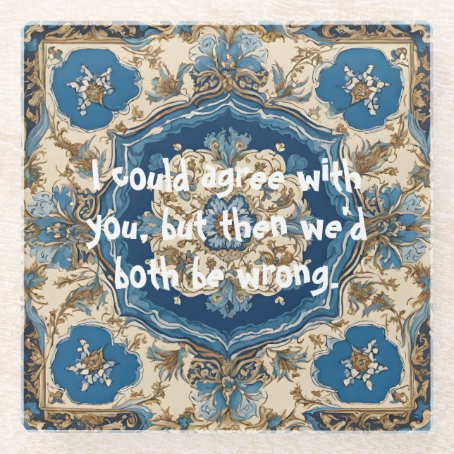 Funny doch Elegante Weihnachtsgeschenke für Typ Fr Glasuntersetzer (Vorderseite)