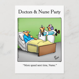 Funny Docs & Nurses Party Einladungen