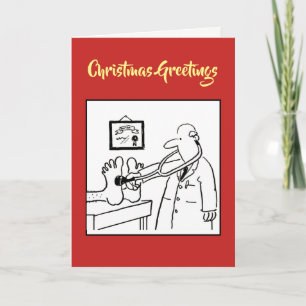 Funny Doctor Christmas Card Feiertagskarte