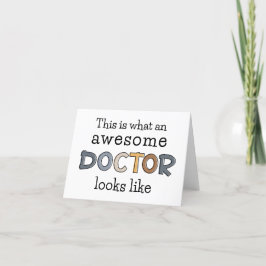Funny Doctor Gifts | Phantastischer Arzt Dankeskarte