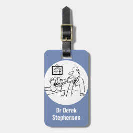 Funny Doctor Karos Feed mit Stethoscope Gepäckanhänger