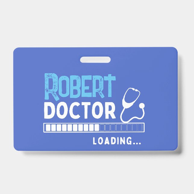 Funny Doctor Loading Bar Medical Future Doctor Ausweis (Vorderseite)
