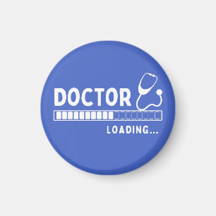 Funny Doctor Loading Bar Medical Future Doctor Magnet