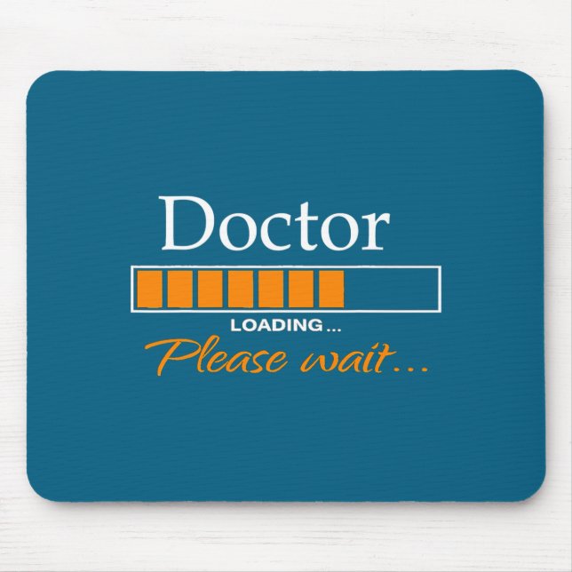 Funny Doctor Loading Medical Doctor Outfit New  Mousepad (Vorne)