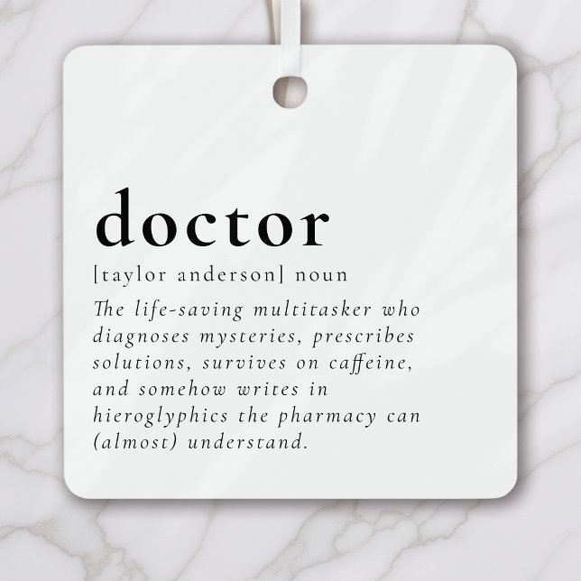 Funny Doctor Ornament Aus Metall (Von Creator hochgeladen)