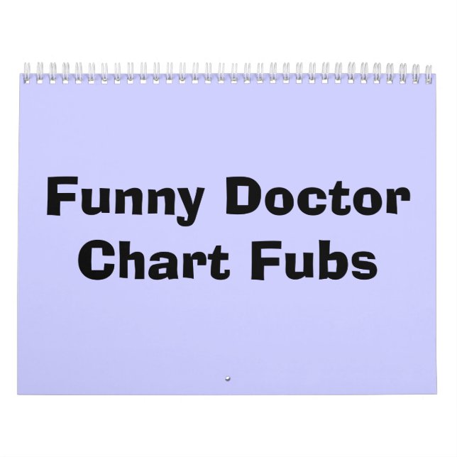 Funny DoctorChart Fubs Kalender (Titelbild)