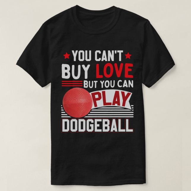 Funny Dodgeball Player 1 T-Shirt (Design vorne)