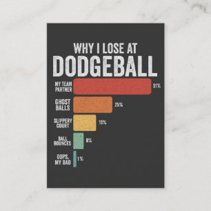 Funny Dodgeball Sport Warum ich bei Dodgeball verl Begleitkarte