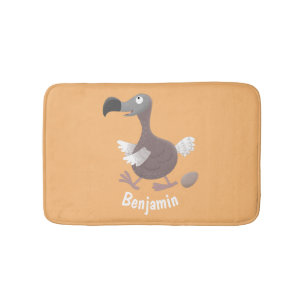 Funny dodo Vogel Cartoon Illustration Badematte