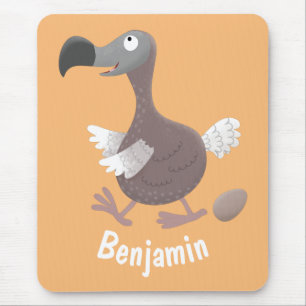 Funny dodo Vogel Cartoon Illustration Mousepad
