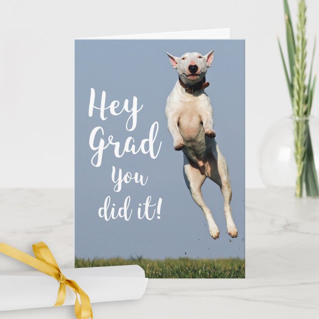 Funny Dog Abschluss Card Glückwunsch Grad Karte (Von Creator hochgeladen)