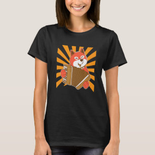 Funny Dog Accordion Premium T-Shirt