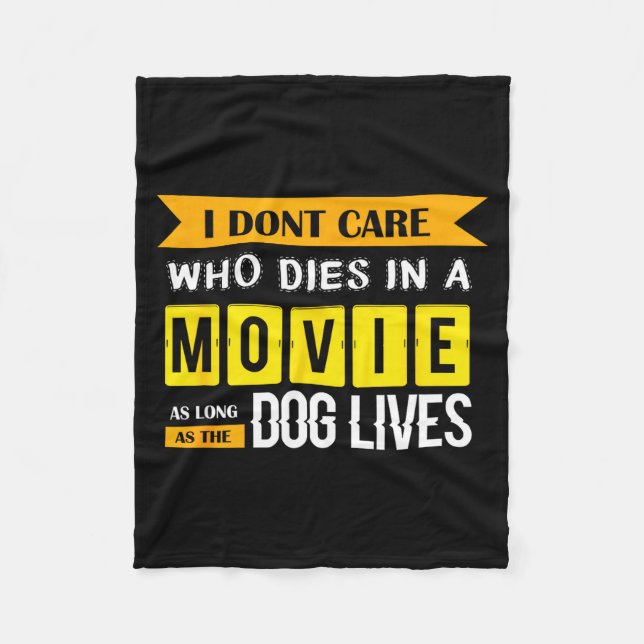 Funny Dog &amp; Puppy Lover Shirts I Don't Care Wh Fleecedecke (Vorderseite)
