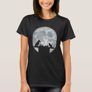 Funny Dog and Cat Schach Game Animal Schach Player T-Shirt