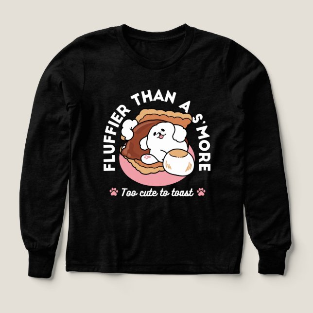 Funny Dog and S’more Design – Kawaii Pet Lover Pun (Design Vorderseite)