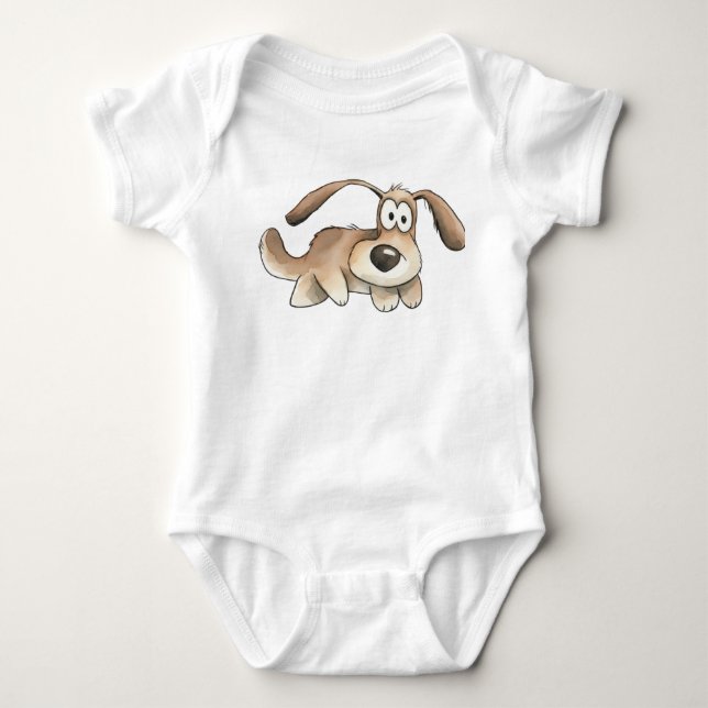 Funny Dog Baby Strampler (Vorderseite)