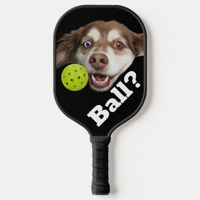 Funny Dog Ball Pet Lover Pickleball Paddel Pickleball Schläger (Vorderseite)