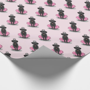 Funny Dog Ballett Princess Black Lab Retriever Geschenkpapier