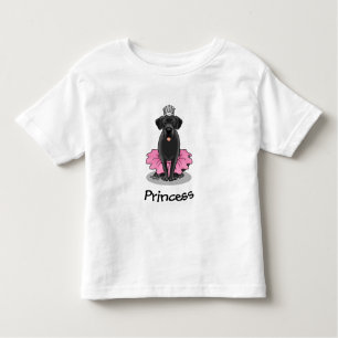 Funny Dog Ballett Princess Black Lab Retriever Kleinkind T-shirt