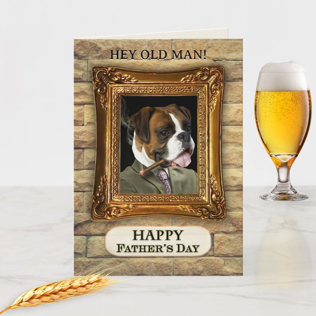 Funny Dog Best Vater Vathers Day Card Karte (Von Creator hochgeladen)