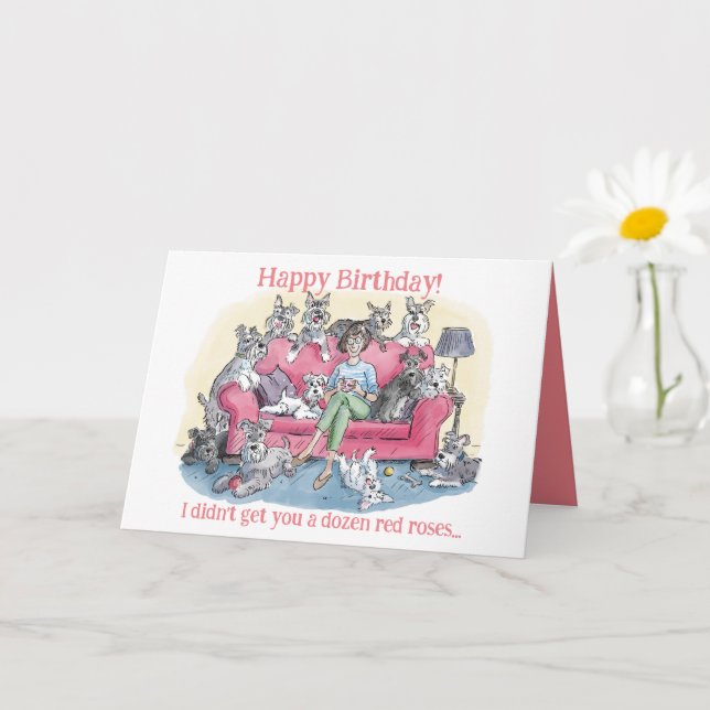 Funny Dog Birthday Card Karte (Kleine Pflanze)