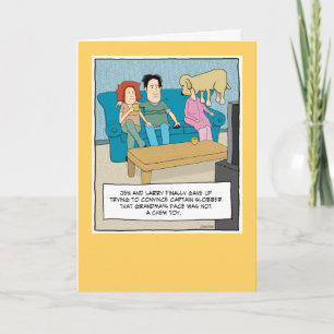 Funny Dog Chew Toy Geburtstag Karte