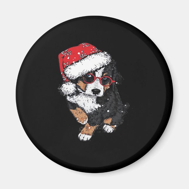 Funny Dog Christmas Pajamas Geschenk für Hunde Lie Magnet (Vorne)