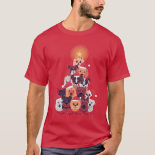 Funny DOG Christmas Tree - Adoption Rescue Foster T-Shirt