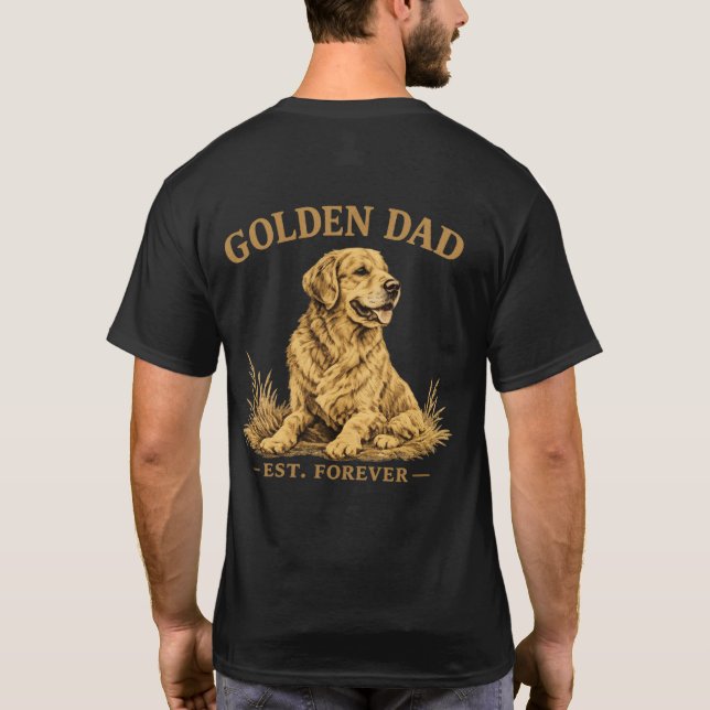 Funny Dog Dad Gift T-Shirt (Rückseite)