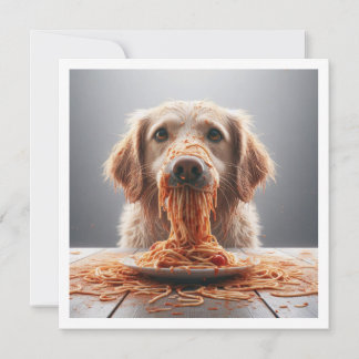 Funny Dog Dinner Einladung, Hund Geburtstag Einladung
