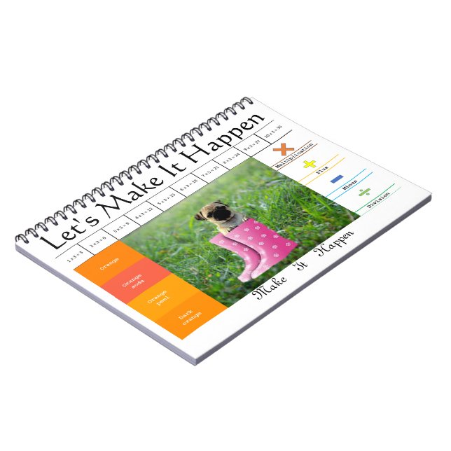 Funny Dog Education Game Notizblock (Linke Seite)