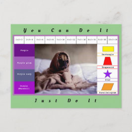 Funny Dog Education Game Postkarte