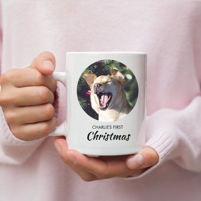 Funny Dog Erster Personalisierter Hund Foto Kaffeetasse (Von Creator hochgeladen)