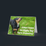 Funny Dog Foto Abschluss Card Benutzerdefinierter  Karte<br><div class="desc">Die PAWfect Abschluss Karte für alle Hundefreunde. Auf der Vorderseite befindet sich ein hübsches Foto mit Dackel und Text, in dem steht "Hot Dogity Dog, You're Schließen!" (Sie können auch Ihr eigenes Foto hochladen und den Text anpassen). Das Innere ist mit einer kleinen schwarzen Graduierungshülse versehen und unten mit 2...</div>