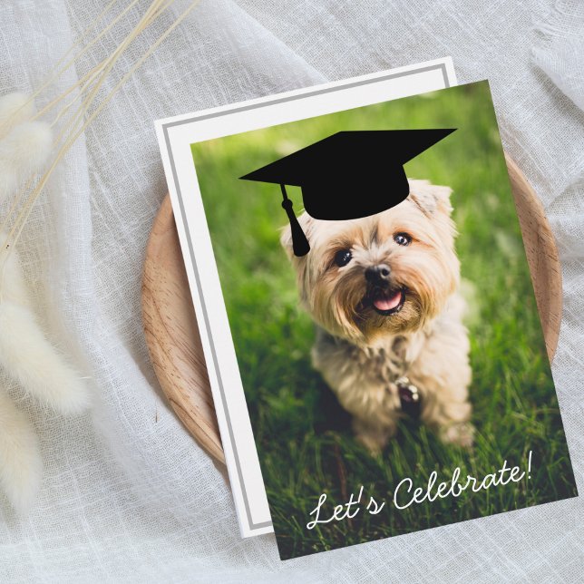 Funny Dog Foto Graduation Party - Verwenden Sie Ih Einladung (Von Creator hochgeladen)