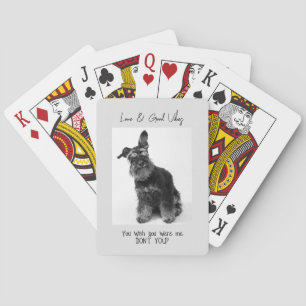 Funny Dog Foto Liebe & Good Vibes Playing Cards Spielkarten