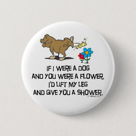 Funny Dog Gedicht Button