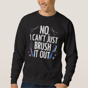 Funny Dog Groomer Art für Männer Frauen Hunde wach Sweatshirt